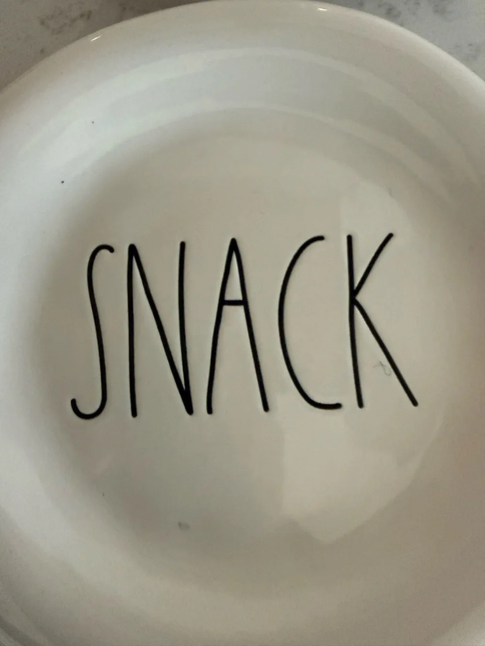 RAE DUNN Set of 4 Ceramic Snack Plates